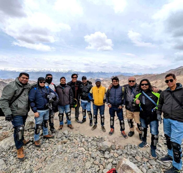 Group tour embarking on an adventure to Ladakh